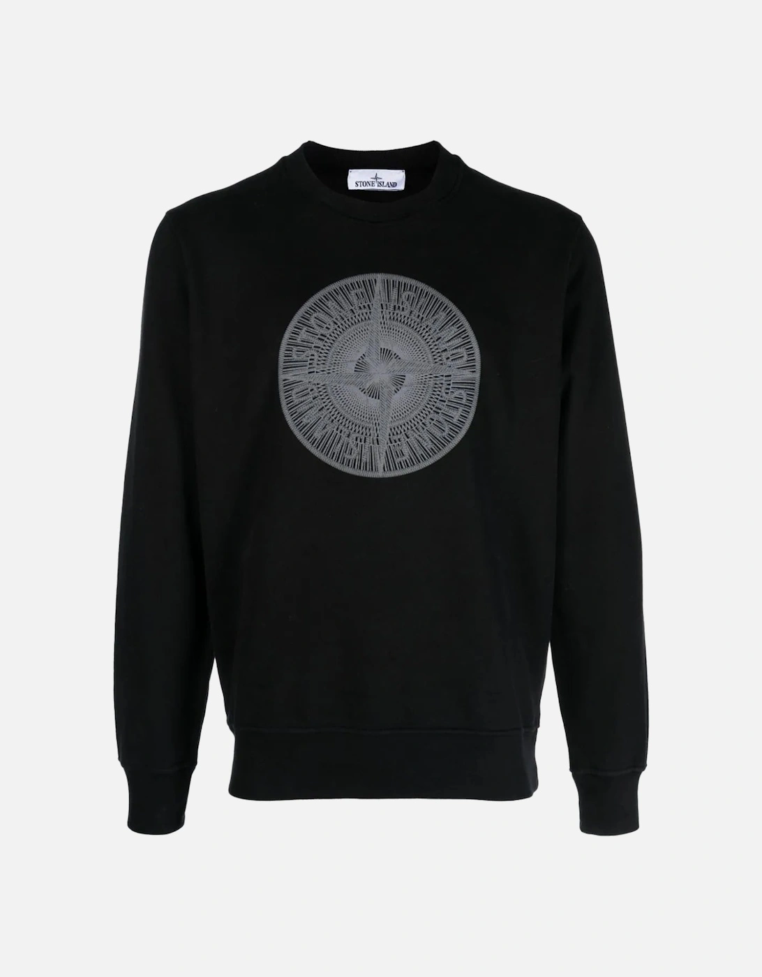 Industrial One Compass Circle logo Sweatshirt in Black, 6 of 5