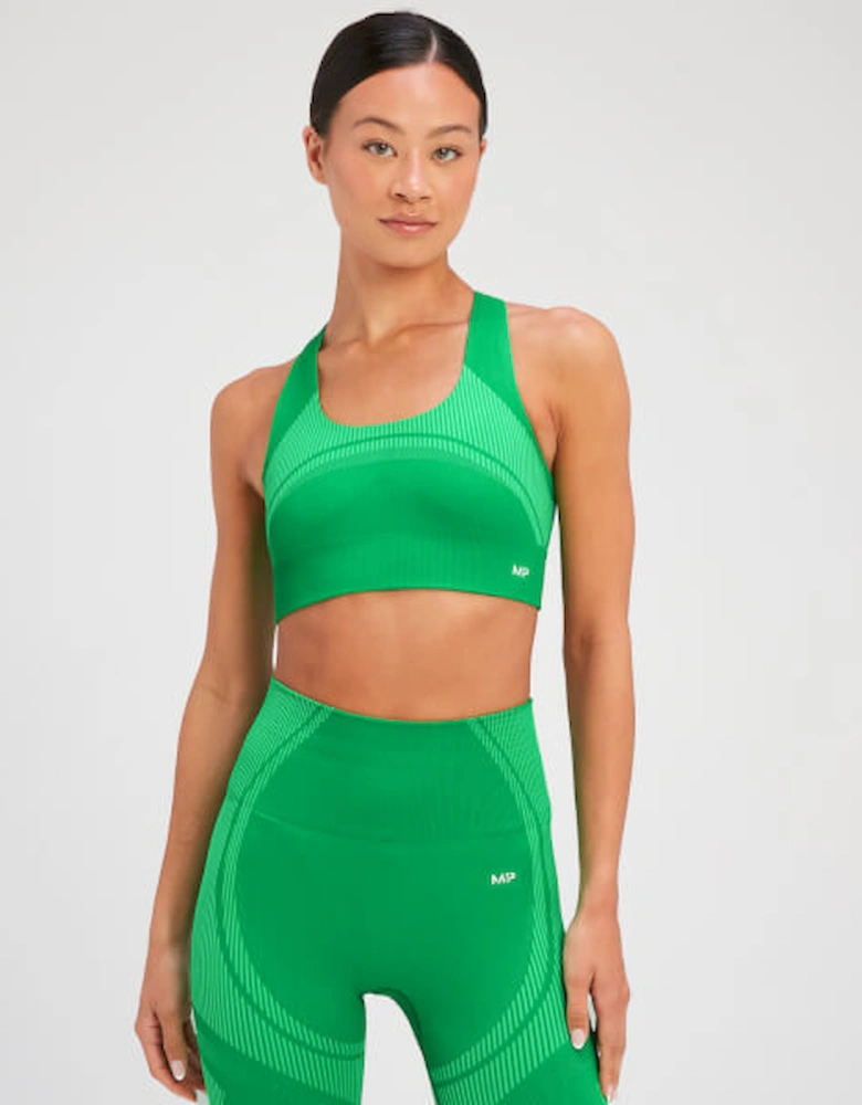 Women's Tempo Ultra Seamless Sports Bra - Bright Green
