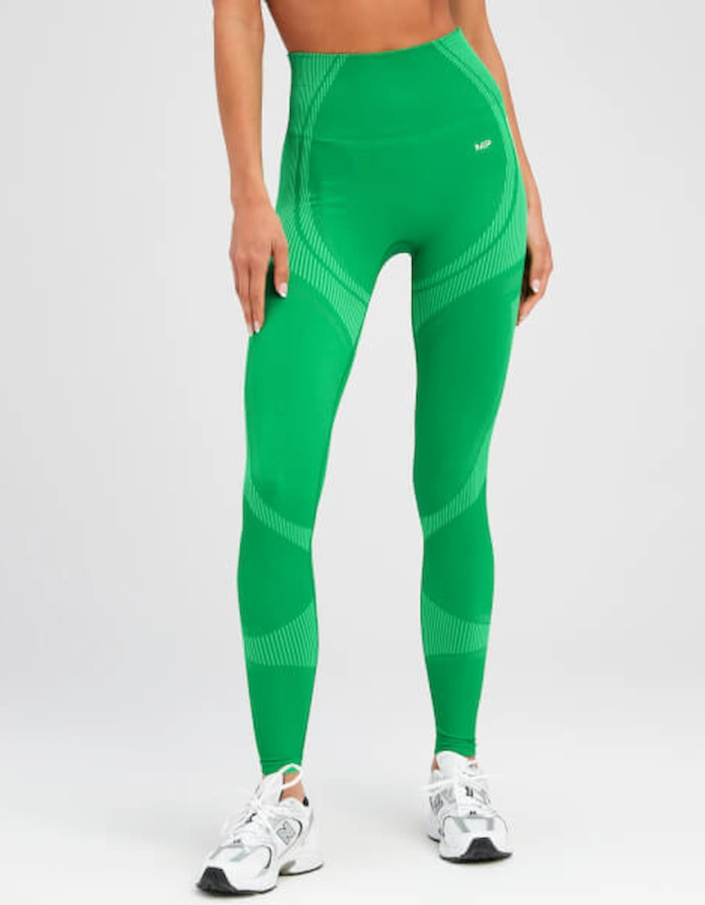 Women's Tempo Ultra Seamless Leggings - Bright Green