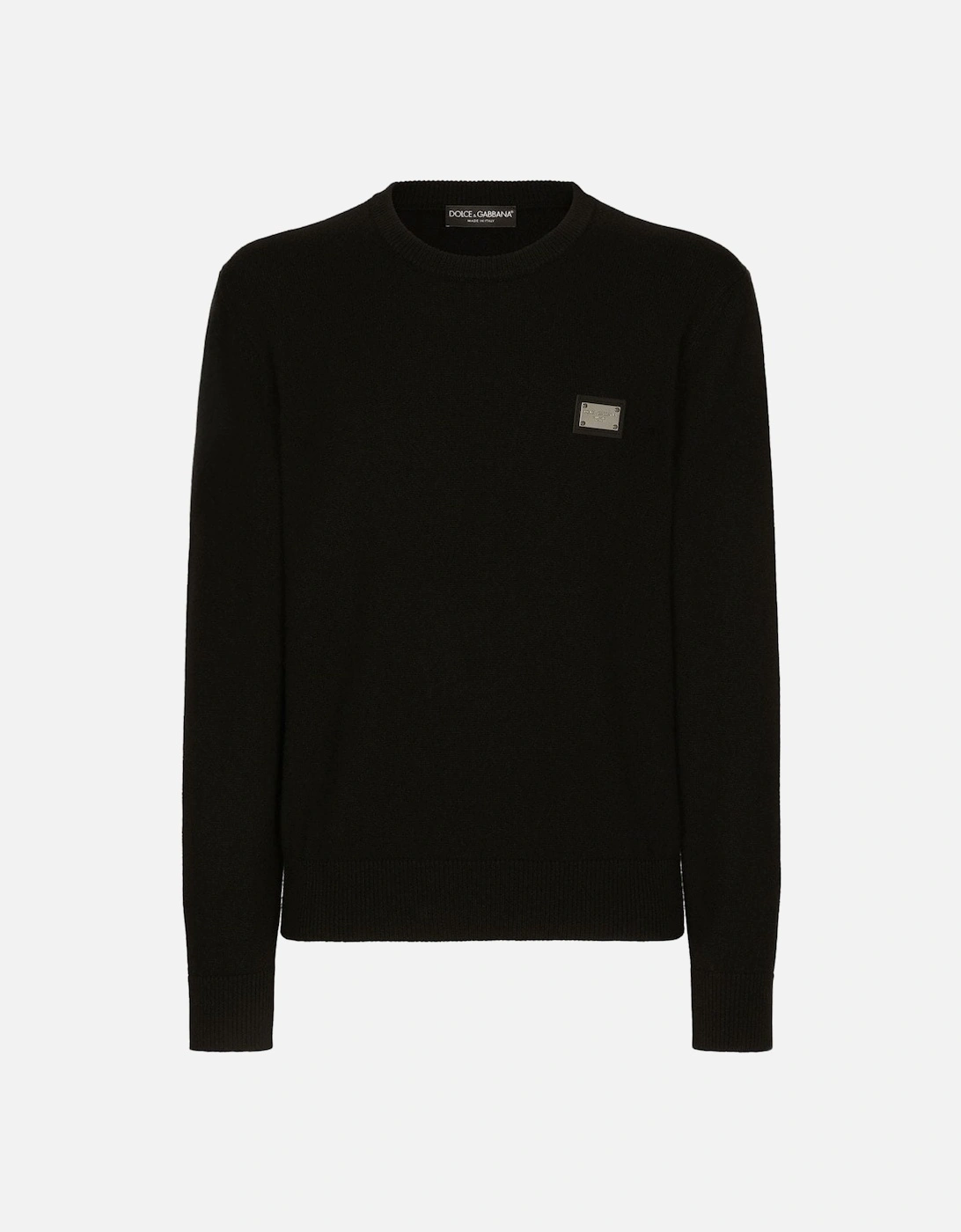 Classic Plaque Sweater Black, 5 of 4