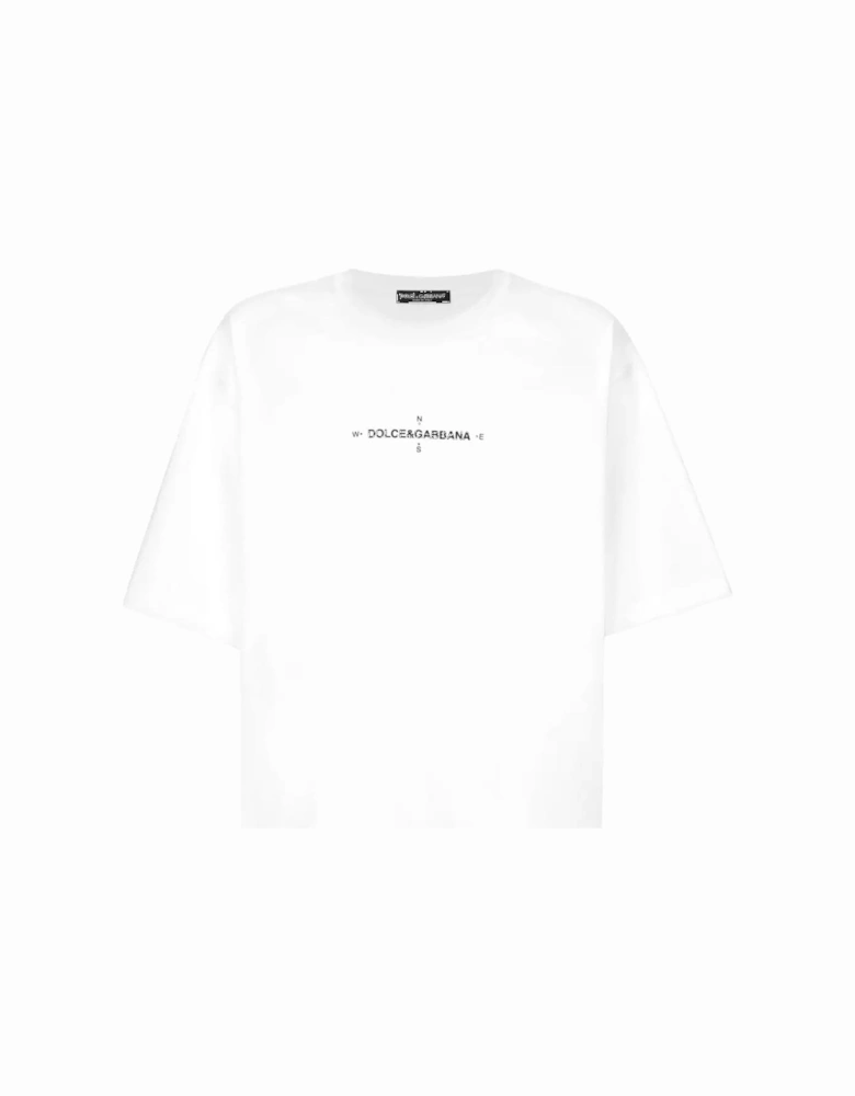 Over Fit Branded T-shirt White
