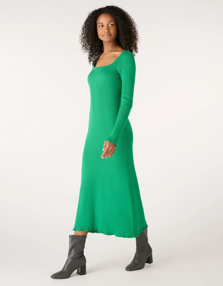 Hampton Knit Dress in Green