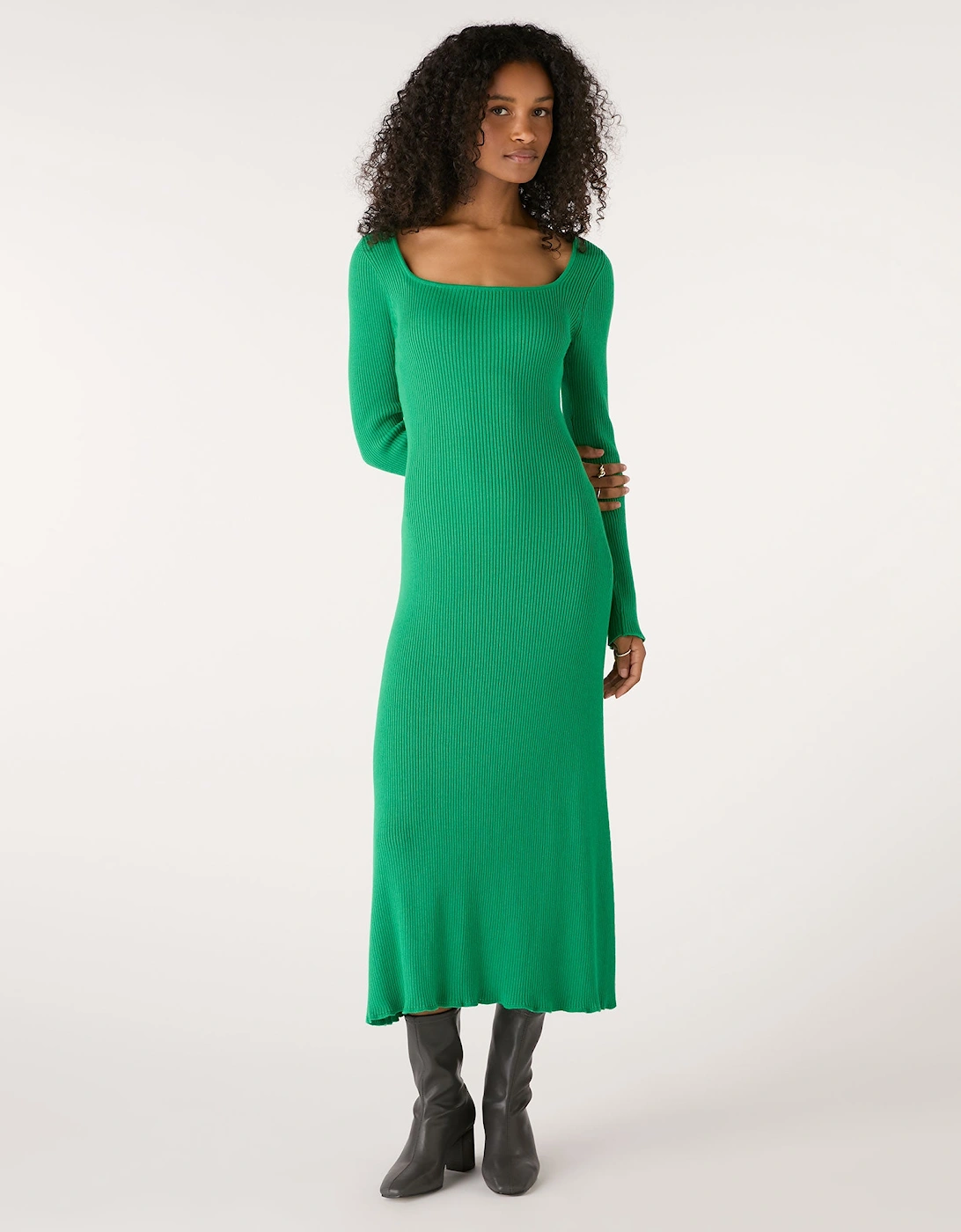Hampton Knit Dress in Green, 7 of 6