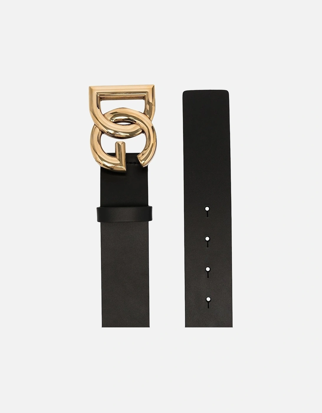 DG Interlock Leather Belt Black