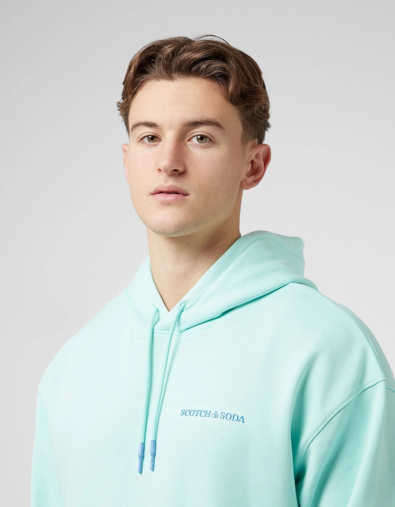 Mens Text Logo Pullover Hoodie