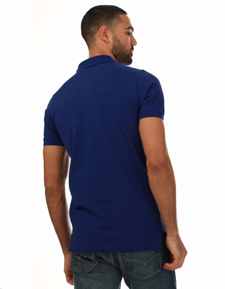 Mens Slim Fit Placket Polo Shirt