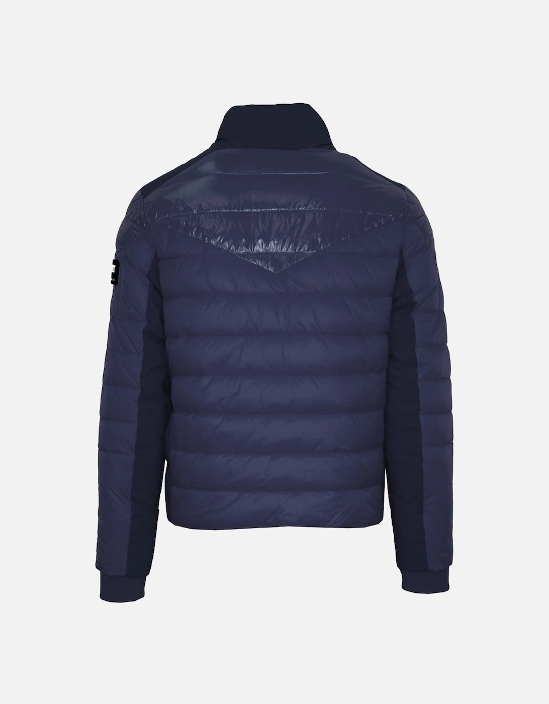 Plein Sport Plain Quilted Navy Blue Jacket