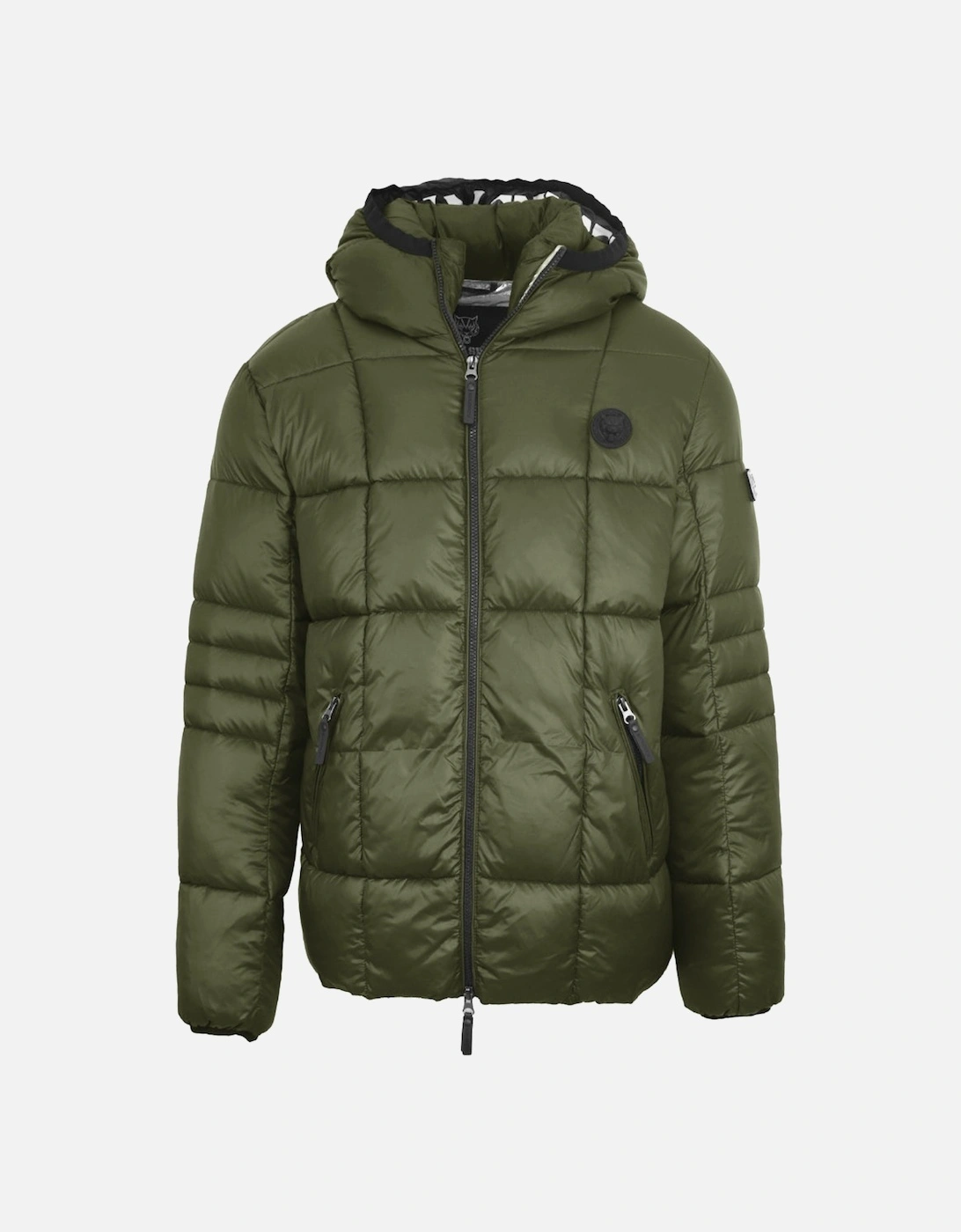 Plein Sport Small Circle Logo Quilted Green Jacket, 3 of 2