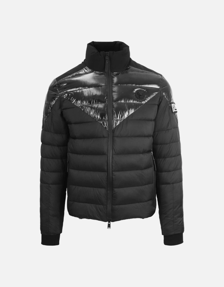 Plein Sport Plain Quilted Black Jacket
