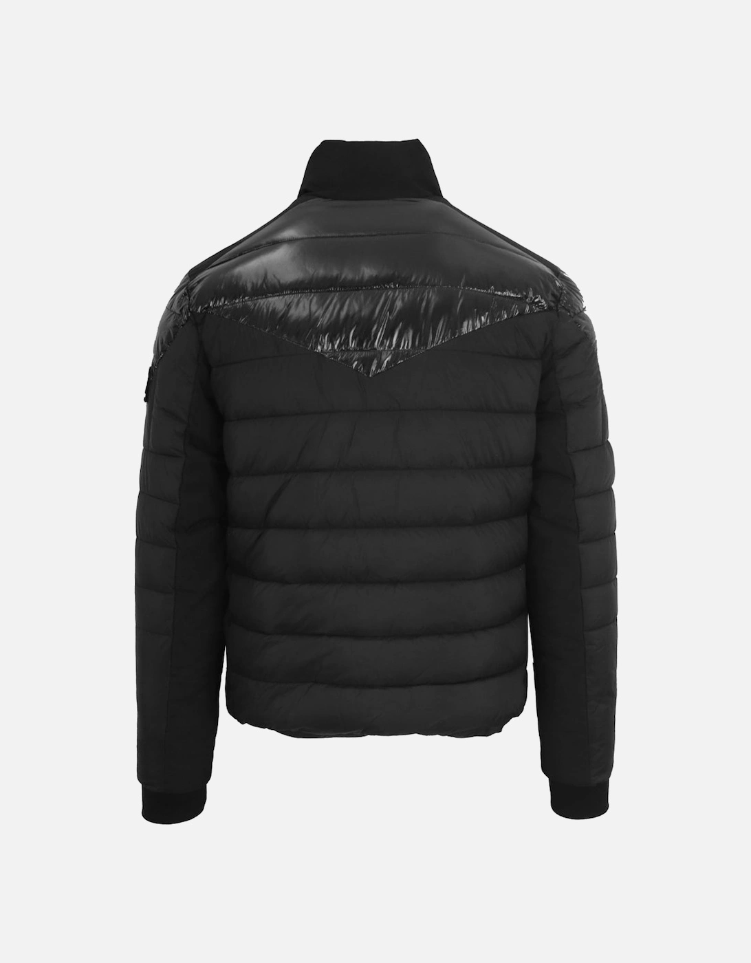 Plein Sport Plain Quilted Black Jacket