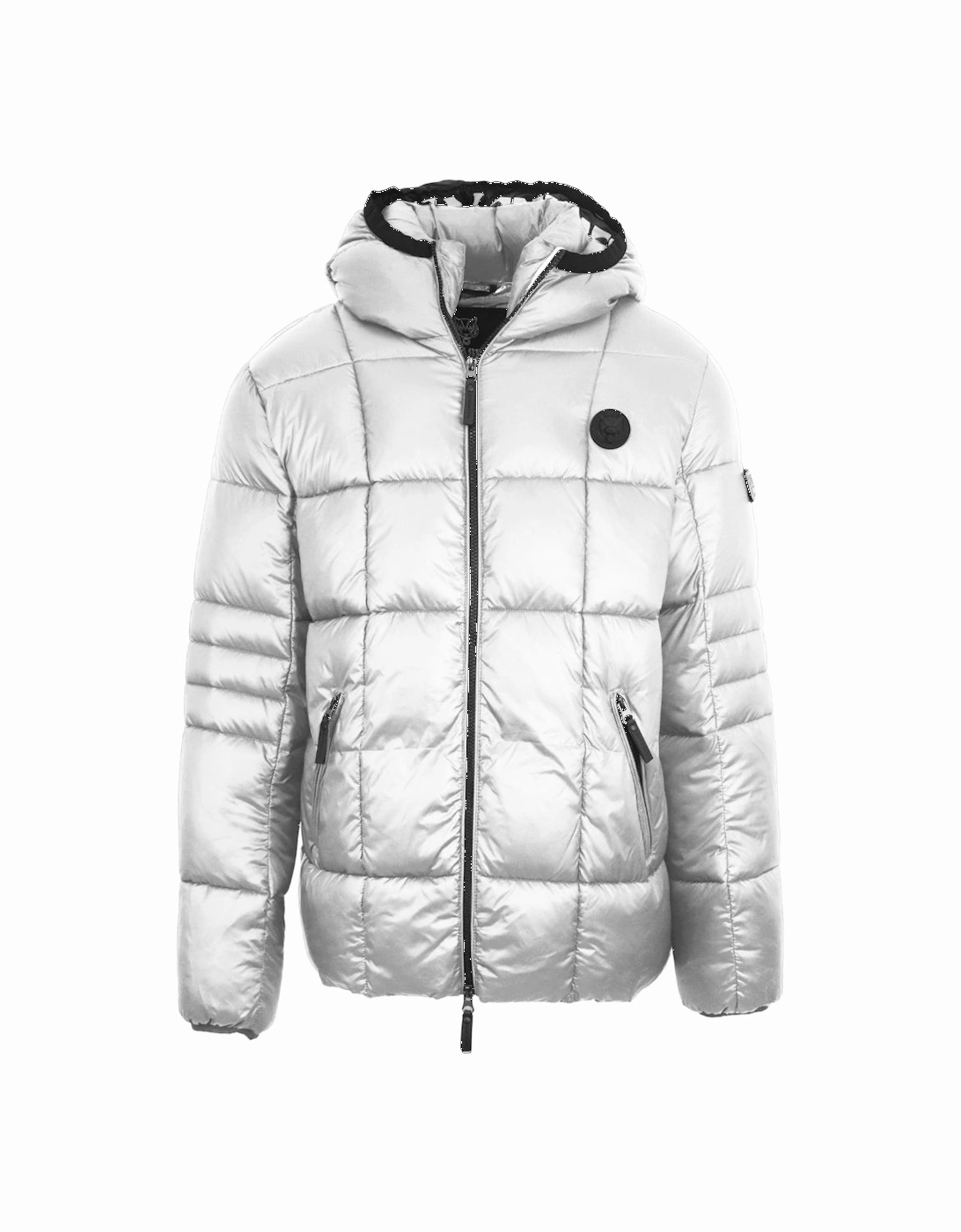 Plein Sport Small Circle Logo Quilted White Jacket, 3 of 2