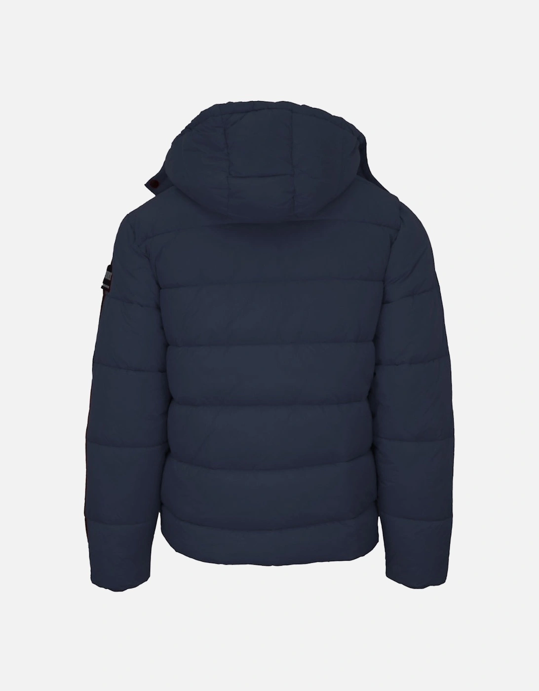 Plein Sport Padded Small Circular Logo Navy Blue Jacket