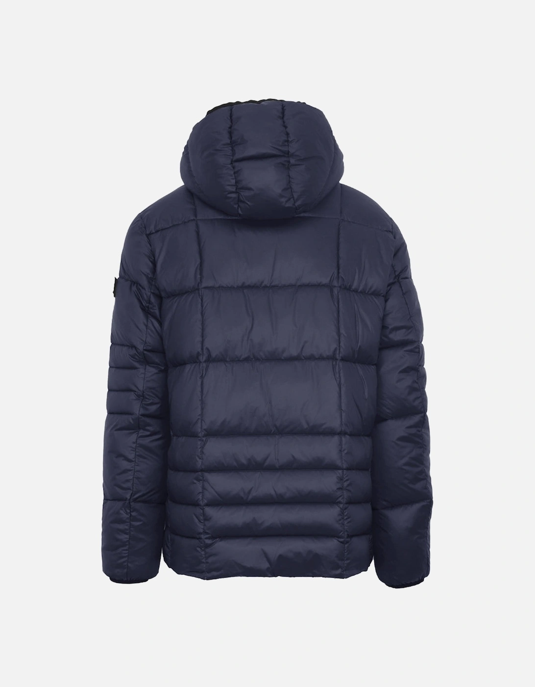 Plein Sport Small Circle Logo Quilted Navy Blue Jacket