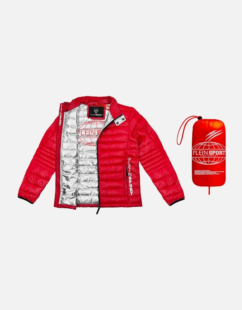 Plein Sport Plain Padded Red Jacket