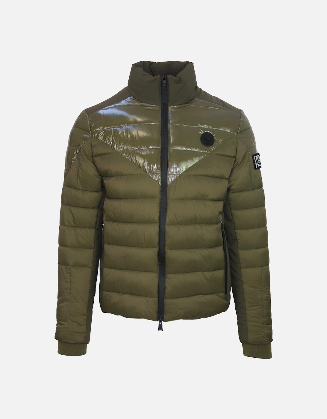 Plein Sport Plain Quilted Green Jacket, 4 of 3