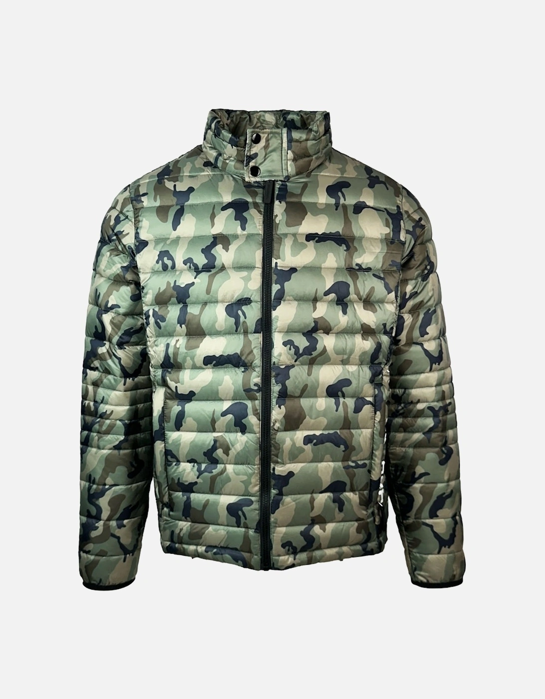 Plein Sport Plain Padded Camo Green Jacket, 3 of 2