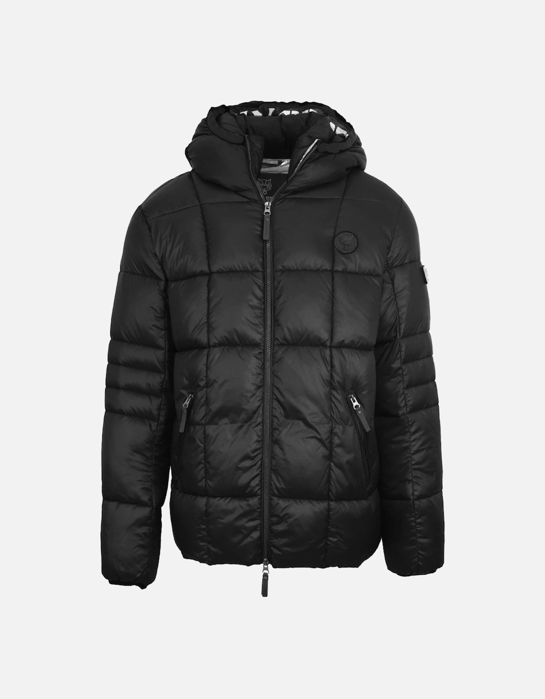 Plein Sport Small Circle Logo Quilted Black Jacket, 5 of 4