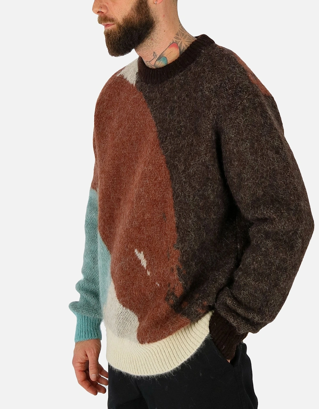 Arild Alpaca Mohair Pattern Knitted Jumper