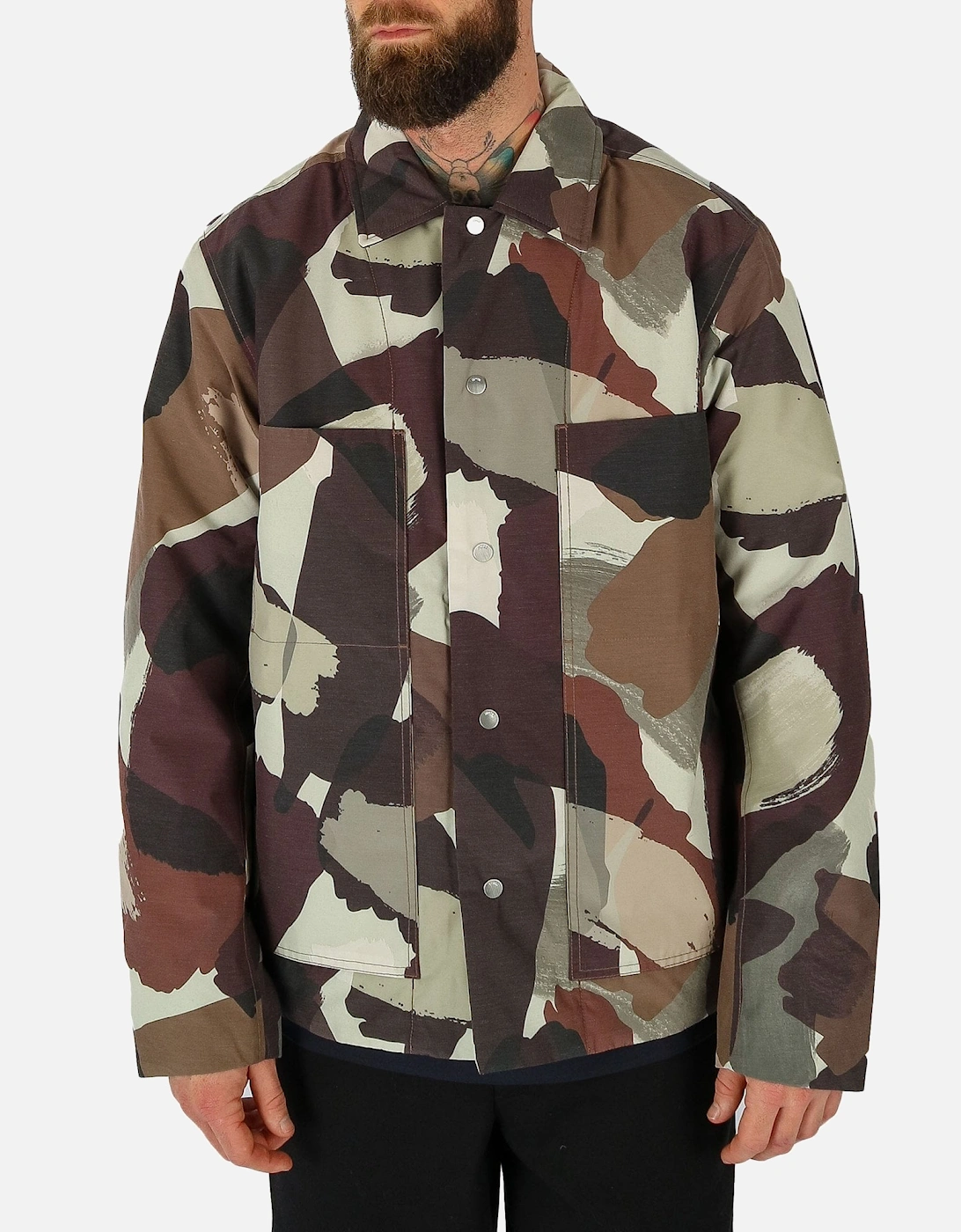 Pelle Camo Nylon Insulated Brown Jacket, 5 of 4