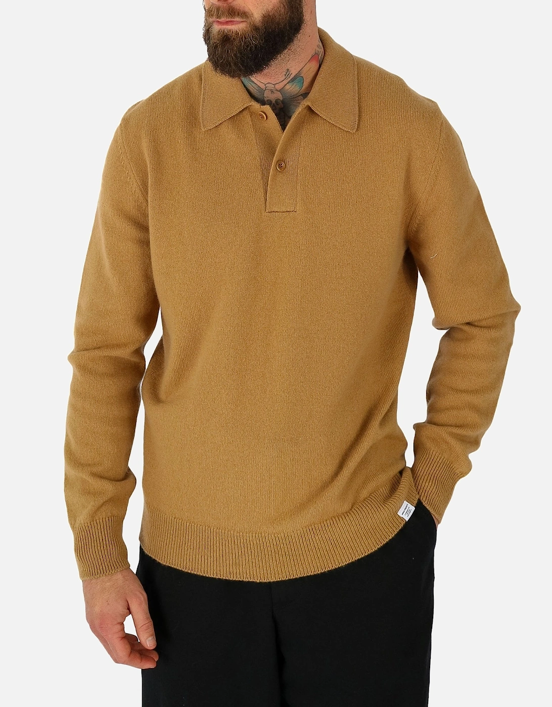 Marco Merino Polo Camel Knitted Jumper, 5 of 4