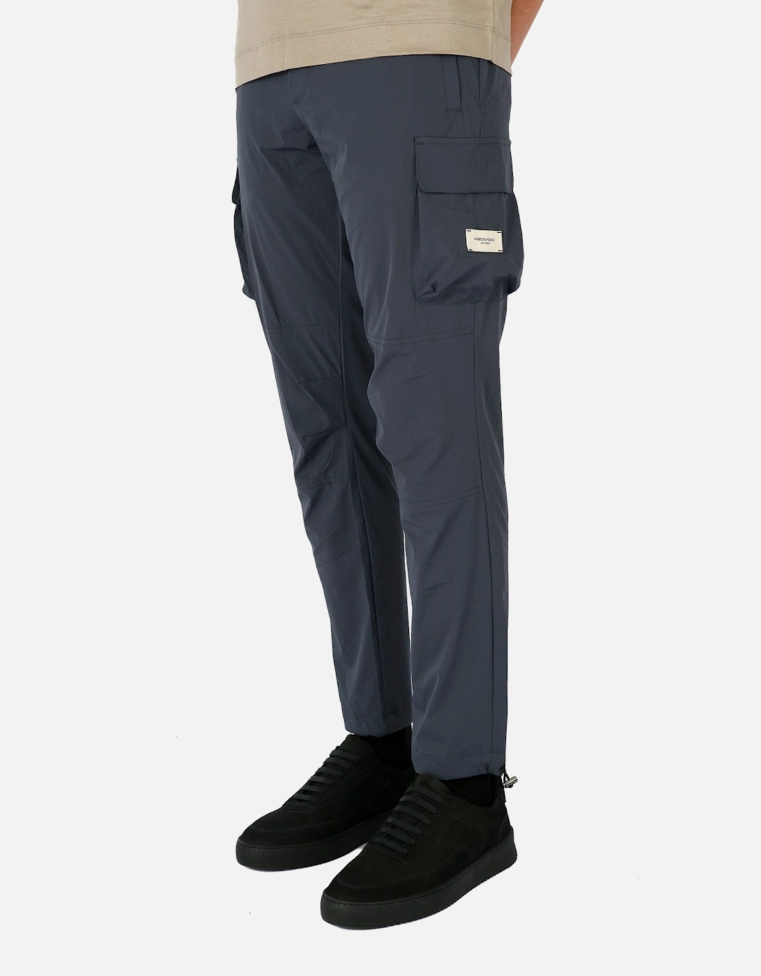 Woven Stretch Grey Cargo Pant, 5 of 4