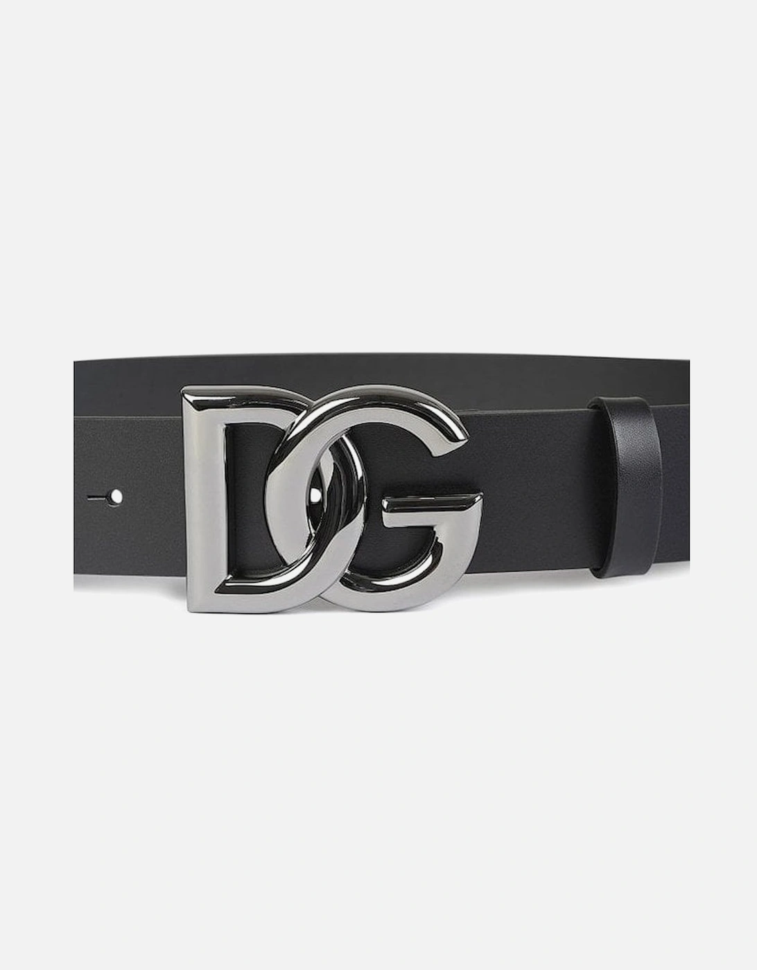 DG Interlock Leather Belt Black