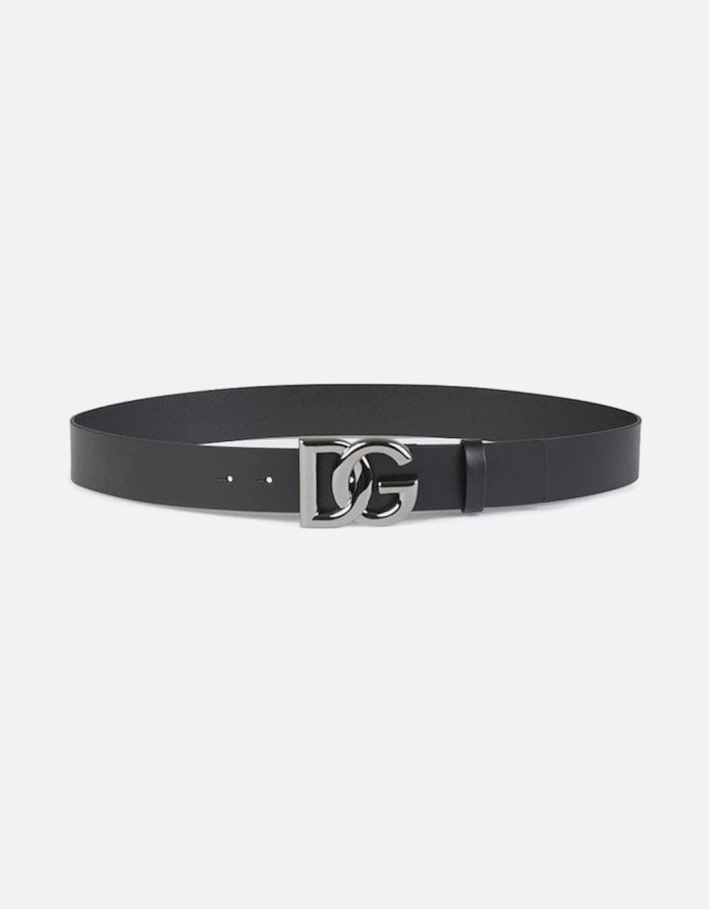 DG Interlock Leather Belt Black