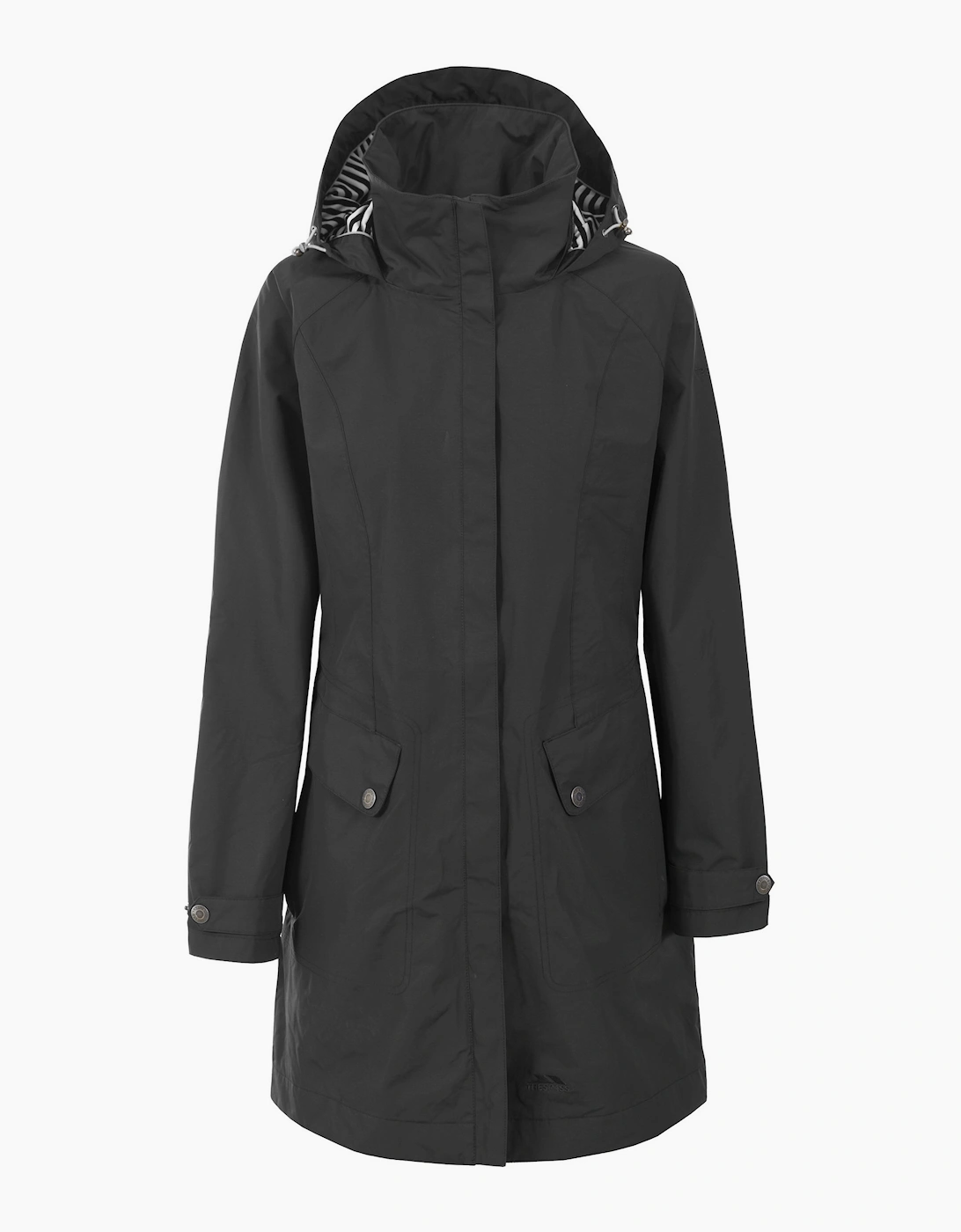 Trespass Women's Black / Rainy Day Waterproof Jacket - : 10/8 S