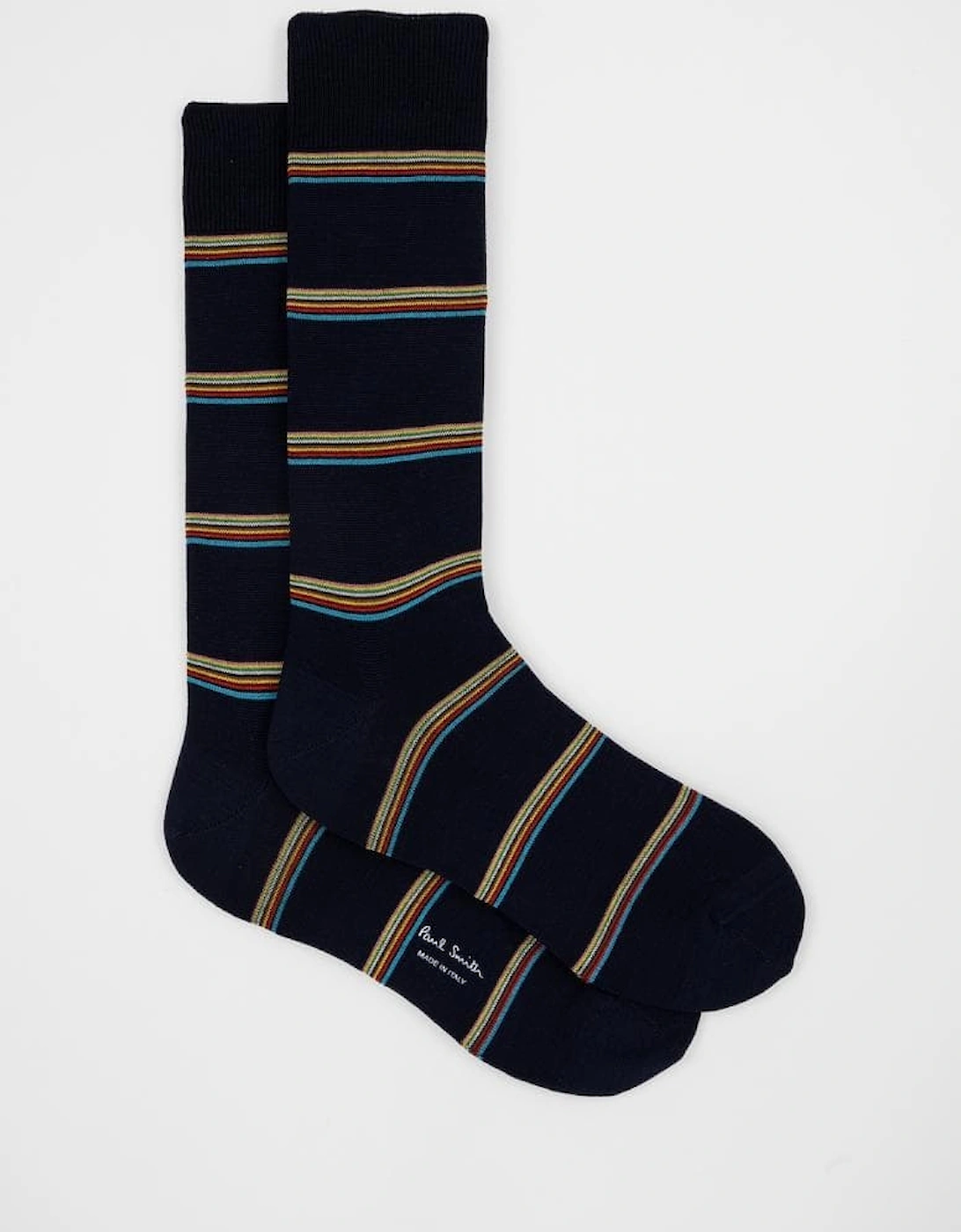Mens Multi Signature Stripe Socks, 4 of 3
