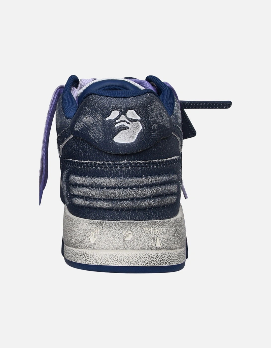 Out Of Office Navy Blue Vintage Leather Sneakers