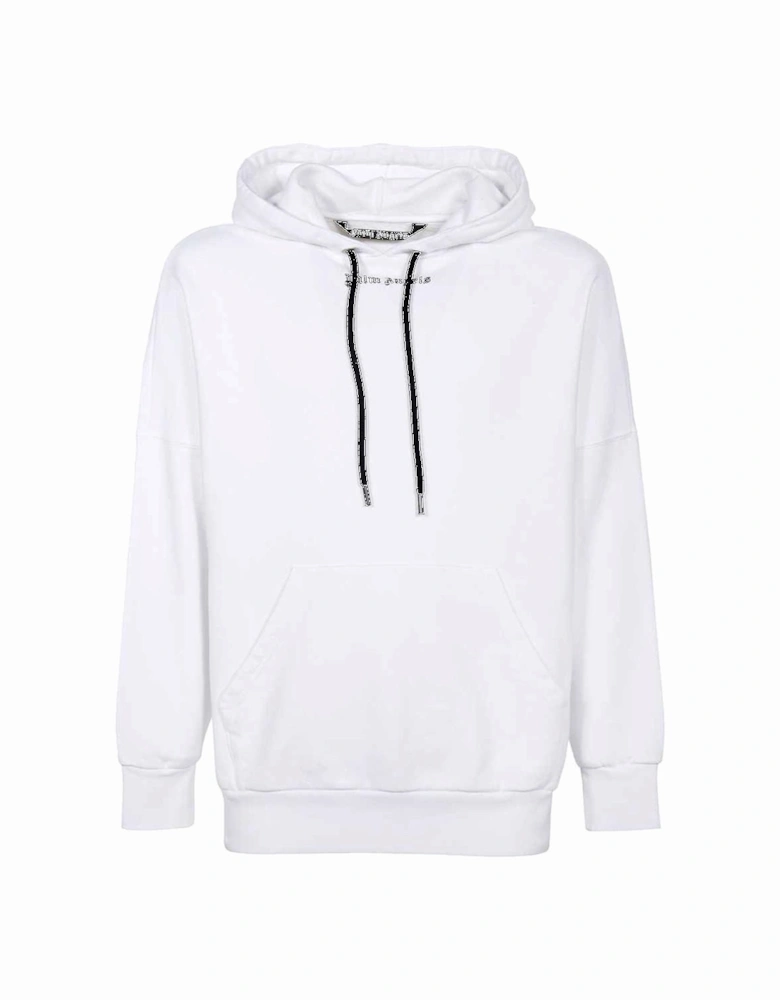 Classic Logo White Oversized Hoodie