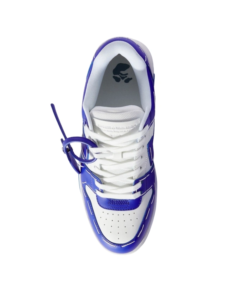 Out Of Office Blue Leather Sneakers