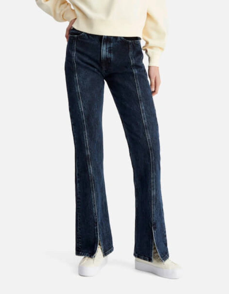 Jeans Authentic Split Front Bootcut Cotton Jeans