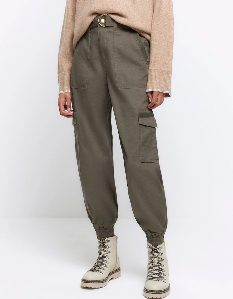 Belted Cargo - Dark Khaki