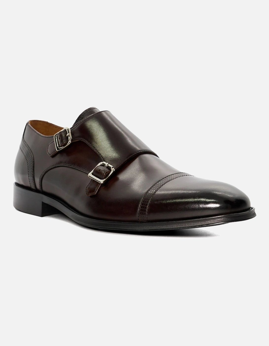 Mens Saloon - Double Strap Monk Shoes, 6 of 5