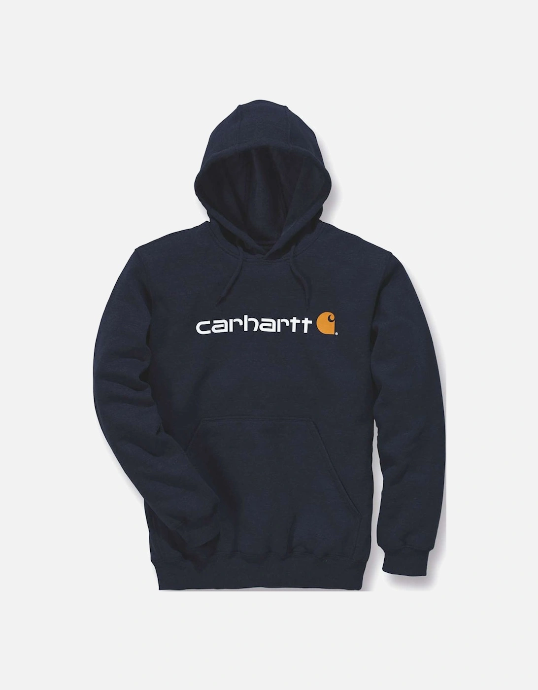 Carhartt Mens Stretchable Signature Logo Hooded Sweatshirt Top, 2 of 1