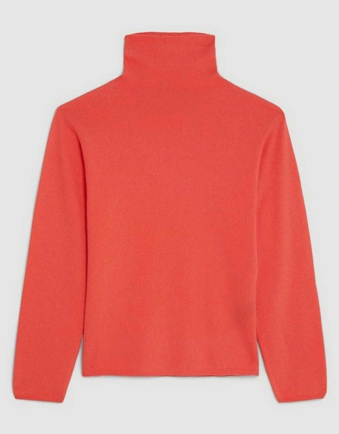 Cashmere Wool Funnel Neck Knit Jumper