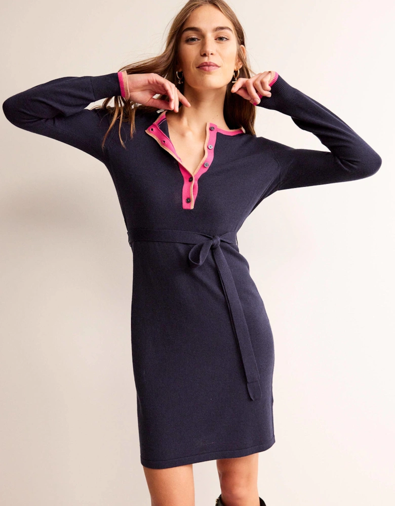 Gemma Henley Knitted Dress