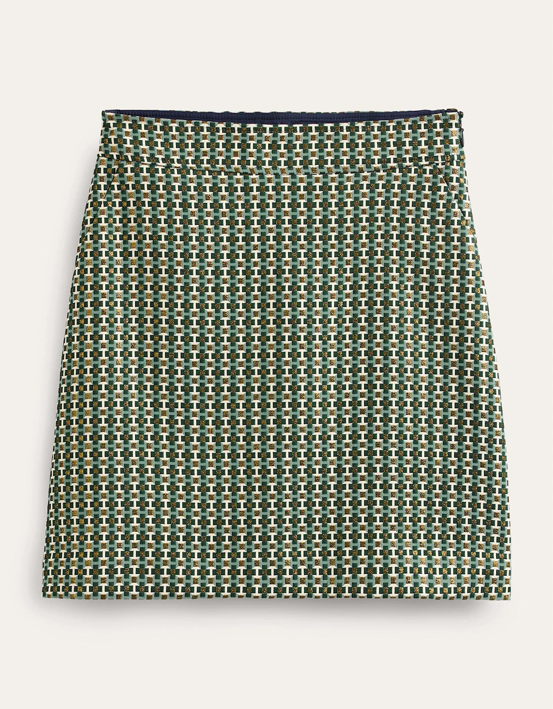 A-Line Jacquard Mini Skirt