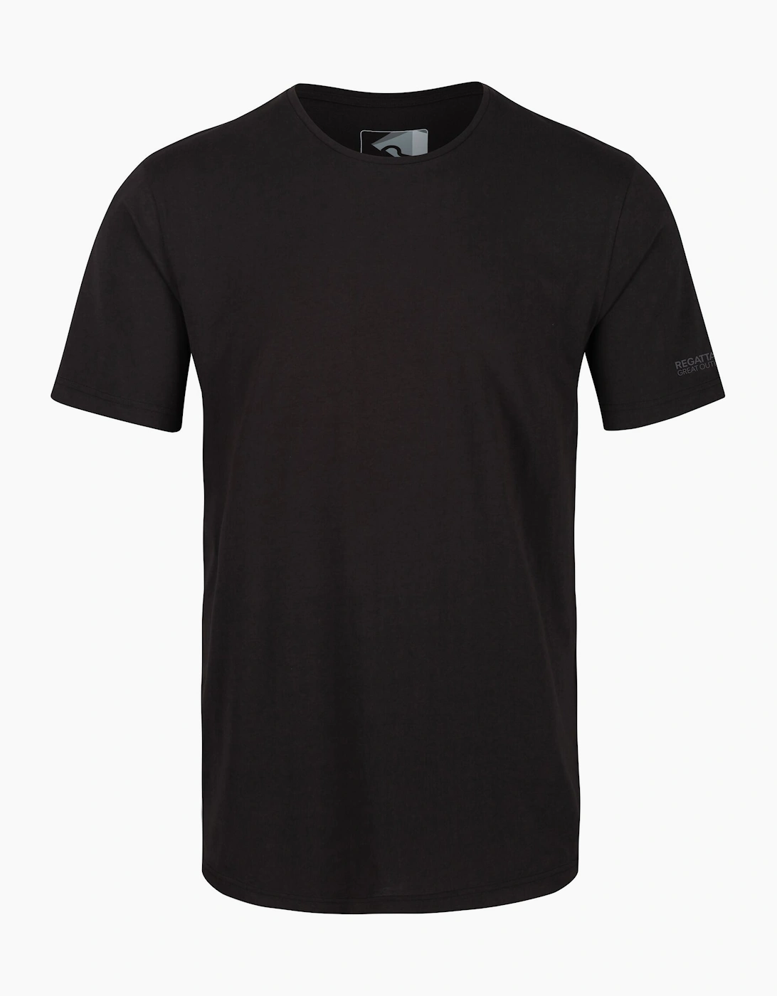 Regatta Men's Black Tait Lightweight Active T-Shirt - Size: 46