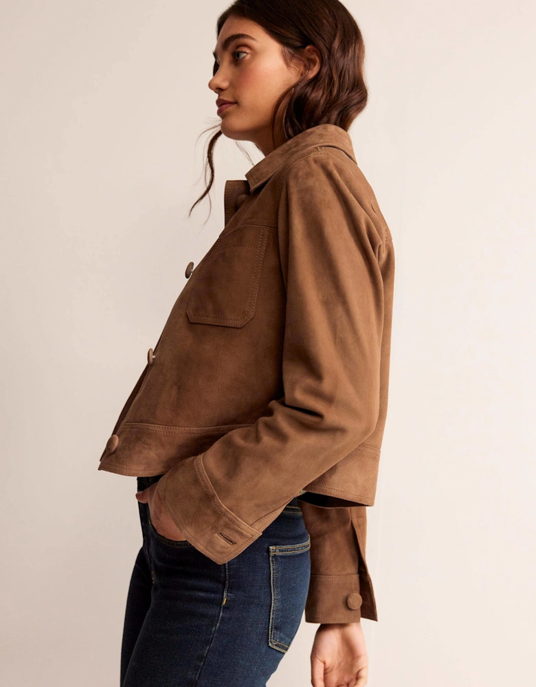 Collared Suede Jacket