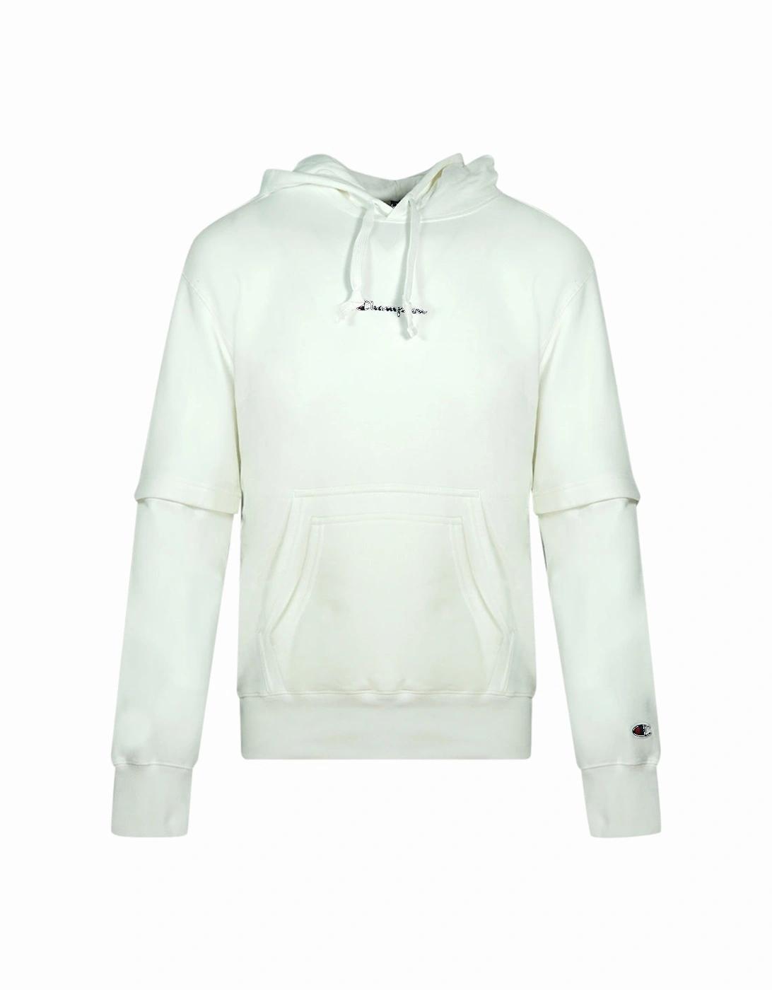 Small Classic Script Logo White Hoodie, 3 of 2