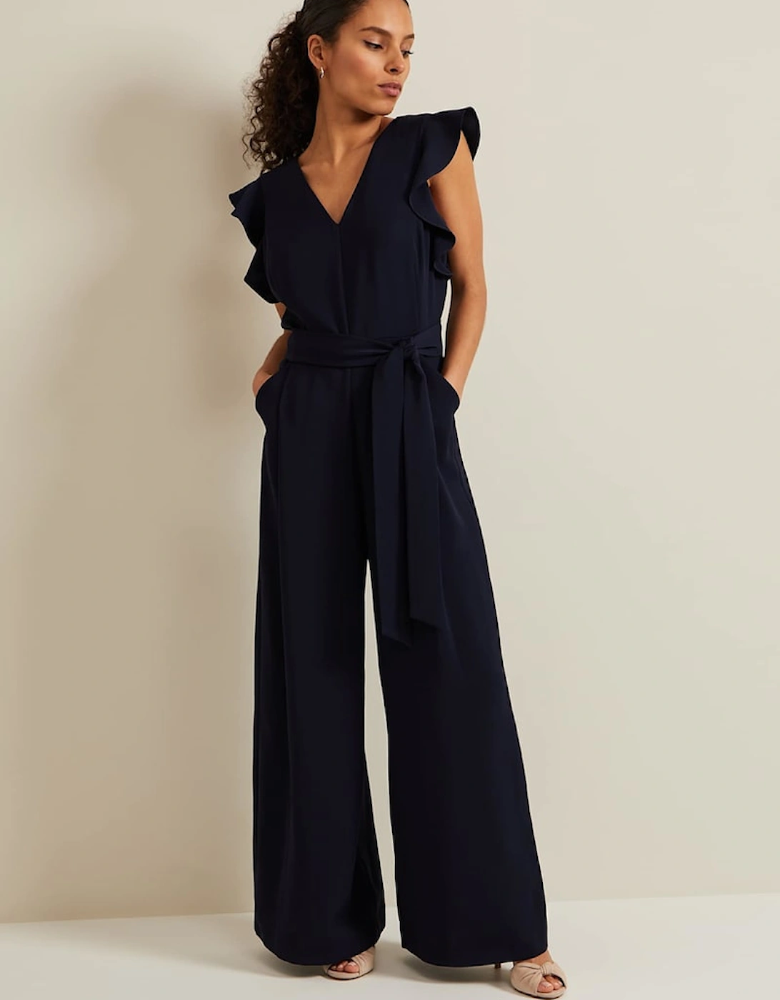 Petite Kallie Frill Jumpsuit, 2 of 1