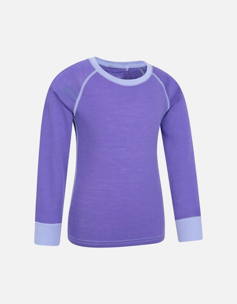 Childrens/Kids Merino II Round Neck Base Layer Top