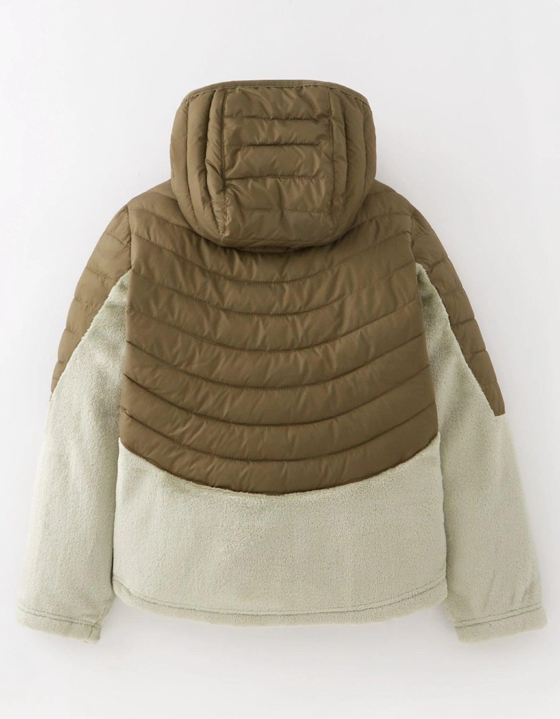 Girls Powder Lite Novelty Insulated Jacket - Khaki