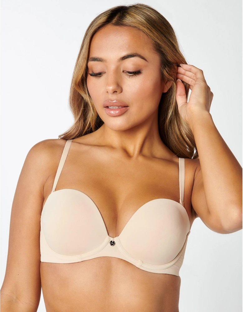 -PLUNGE STRAPLESS BRA - Nude