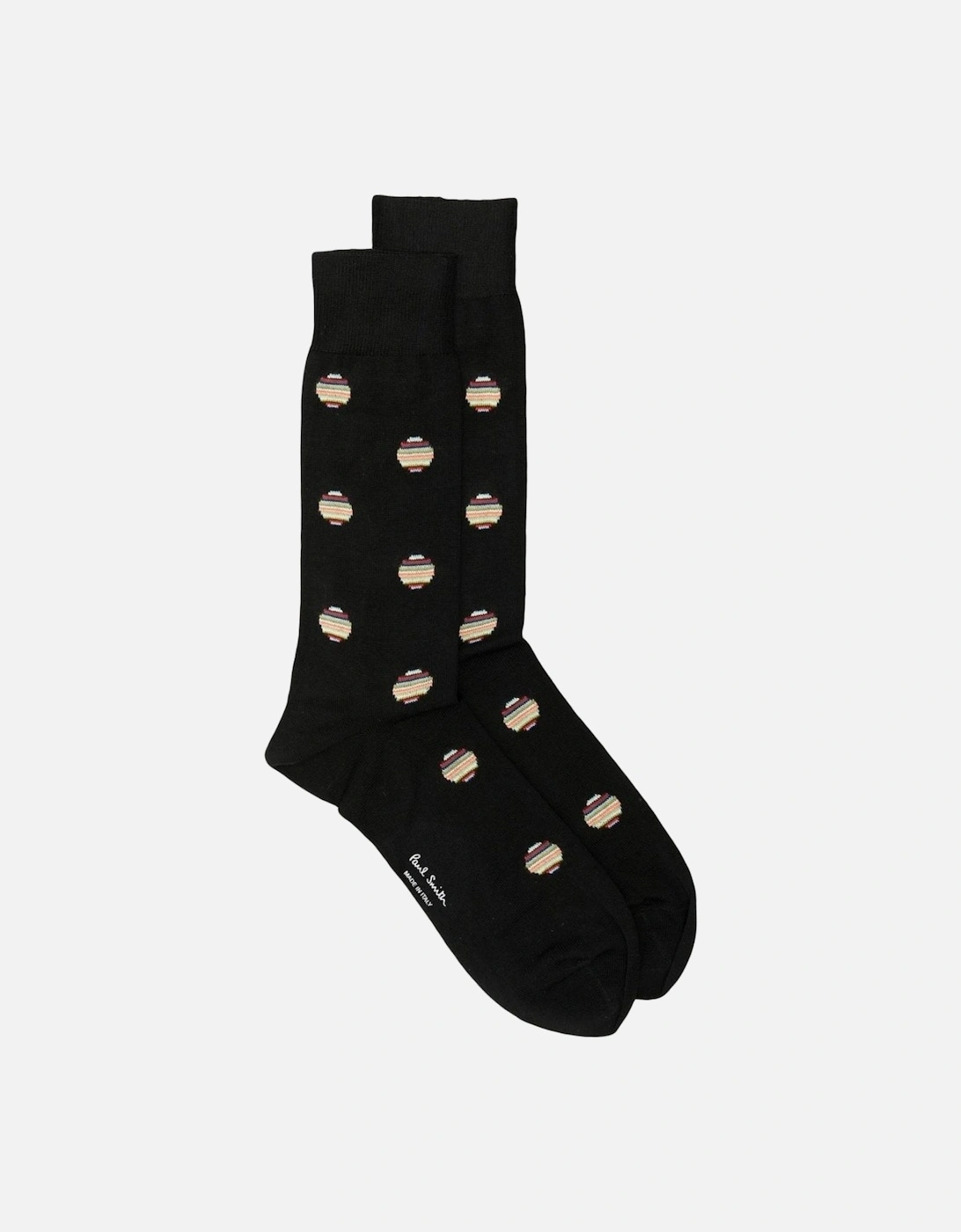 Signature Polka Dot Socks Black, 3 of 2
