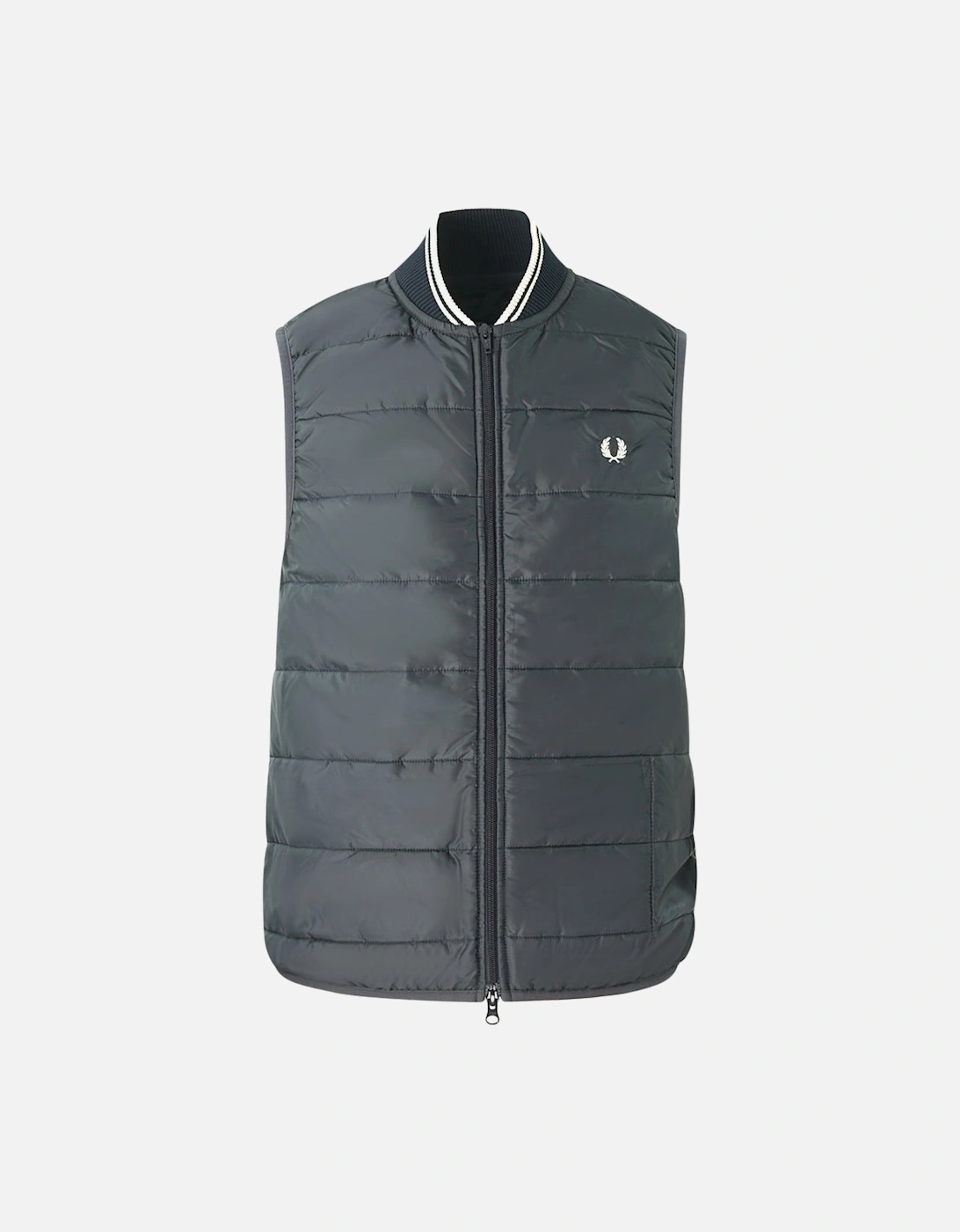 x Lavenham Quilted Blue Gilet Jacket, 3 of 2