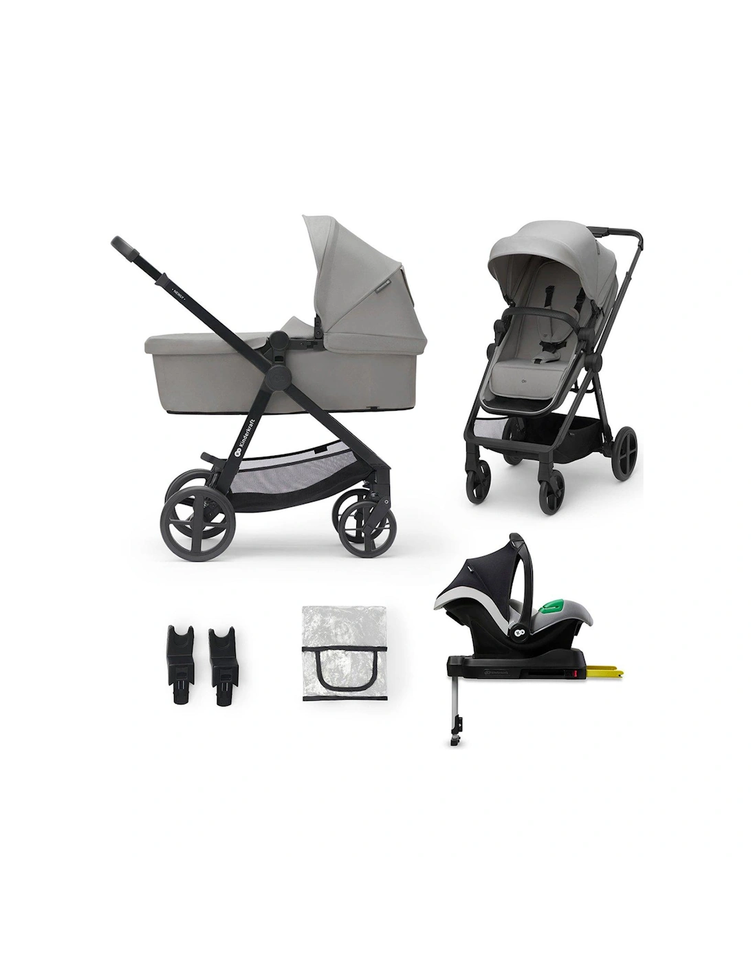 NEWLY 4-in-1 Travel System (with MINK PRO i-size Car Seat and an ISOFIX base) - Grey, 3 of 2