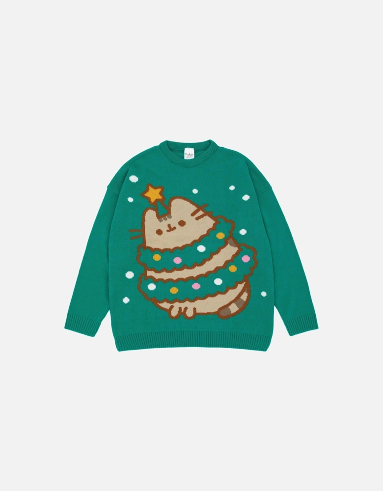 Womens/Ladies Knitted Christmas Sweatshirt